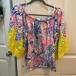 Lilly Pulitzer off the shoulder top